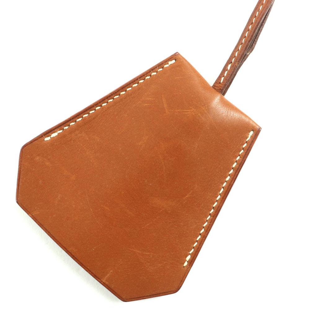 HERMES Vintage Margiela Era Leather Clochette Necklace Pendant Accessory Brow... - Picture 2 of 9